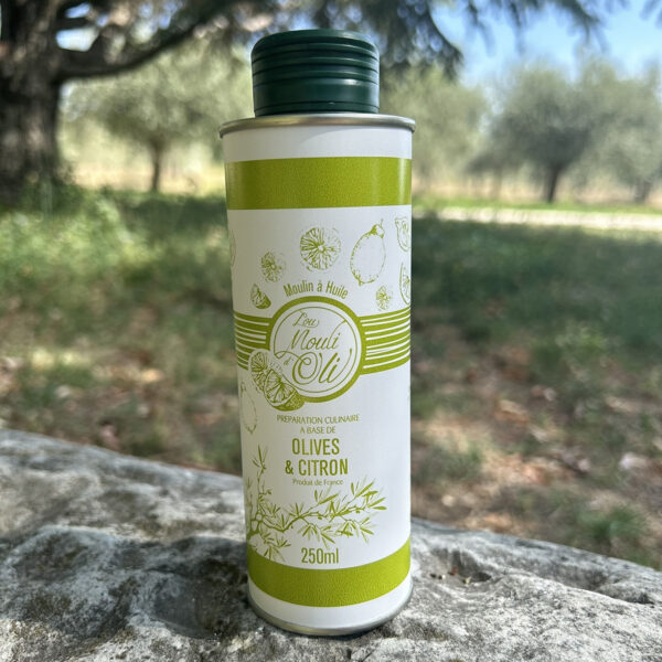 Huile d'olive parfumée au Citron