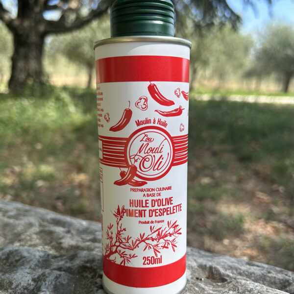 Huile d'olive parfumée au Piment d'Espelette